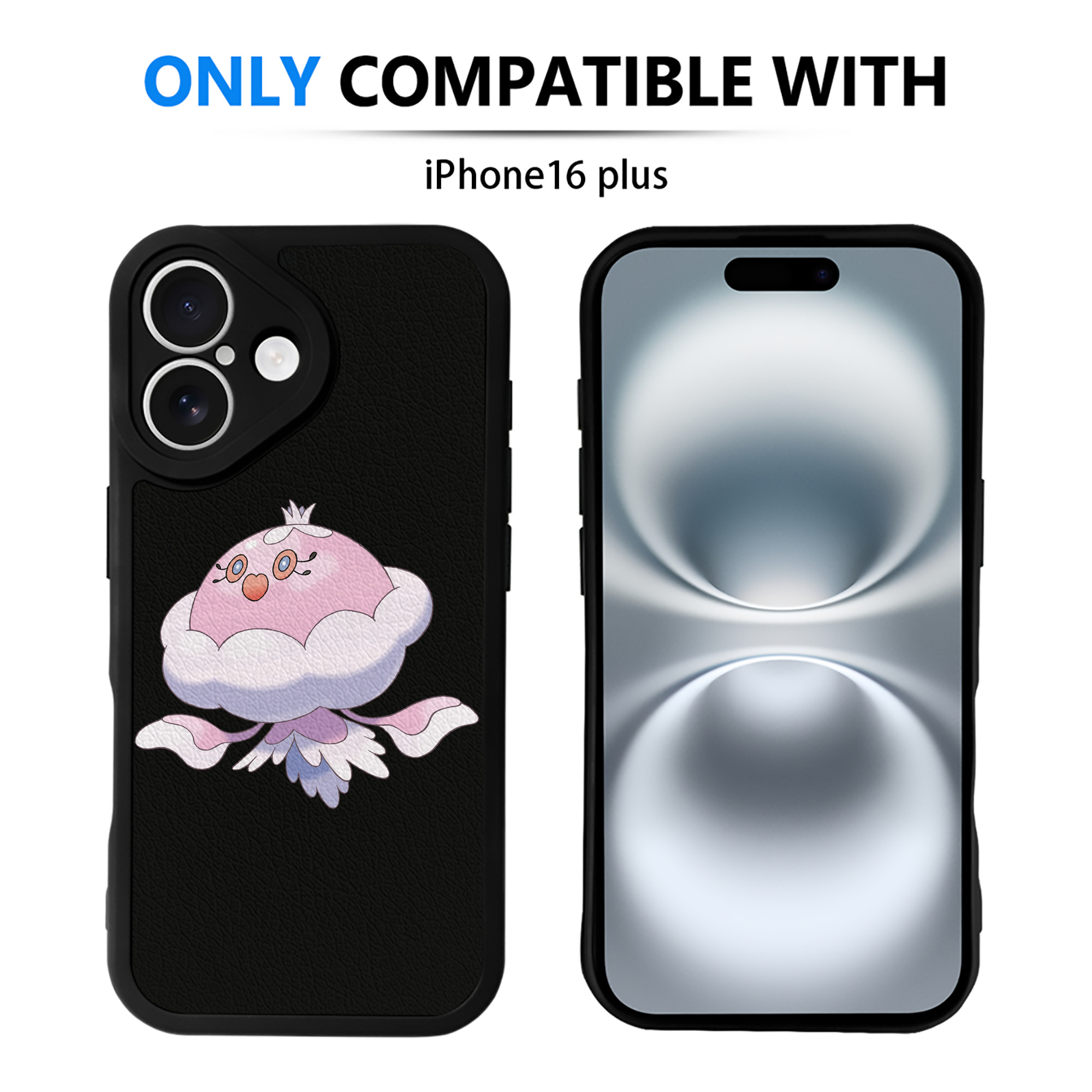 （画像用） ポケットモンスター Pokémon 【iPhone 16シリーズ対応】シリコンスマホケース（レザー調） 材質：シリコン